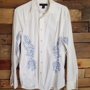 Express western style Pearl snap button- down